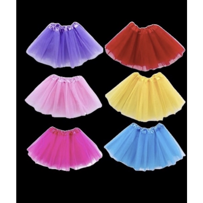 1 Saia De Tule Adulto Com Lisa Carnaval 40 Cm