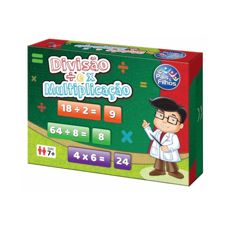 JOGO DIVISAO E MULTIPLICACAO MATEMATICA INFANTIL – PAIS E FILHOS