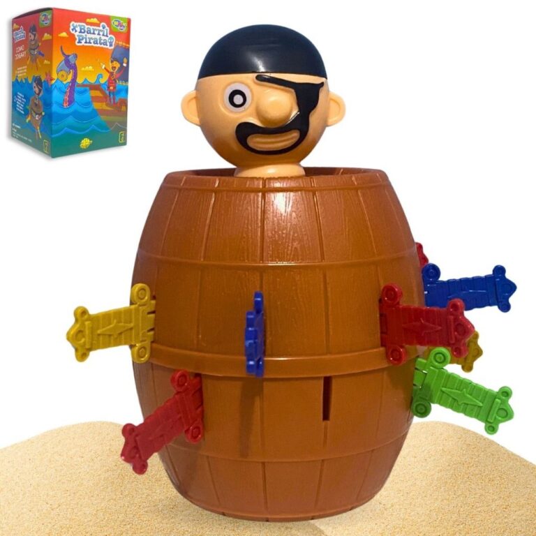 Brinquedo Pula Pirata Jogo Barril Crianças Brinqu