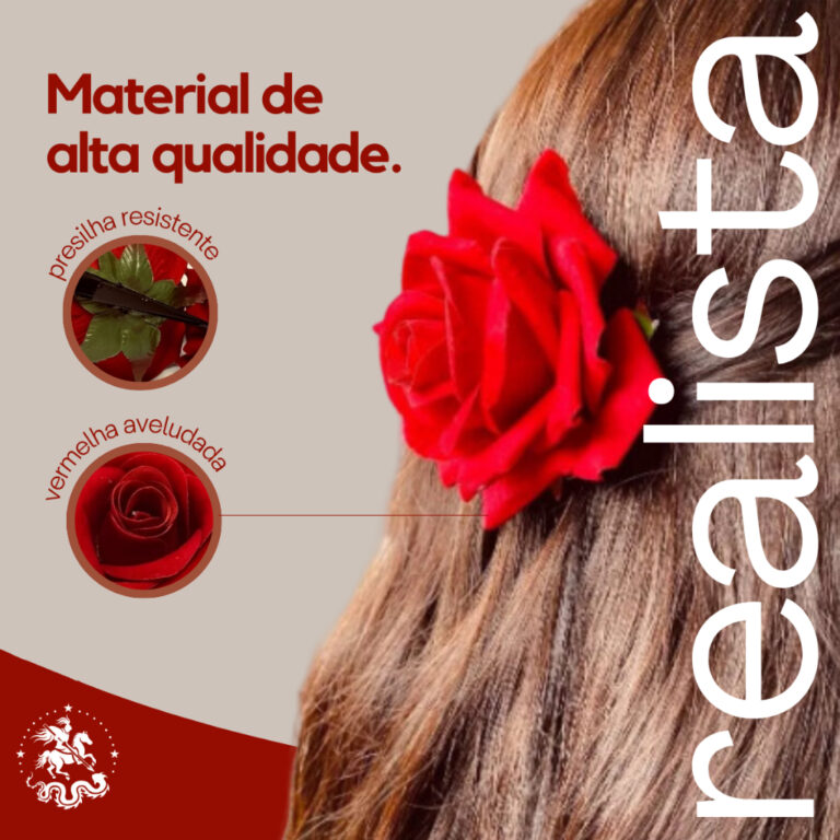 Rosa Presilha De Cabelo Aveludada Acessório Cigan