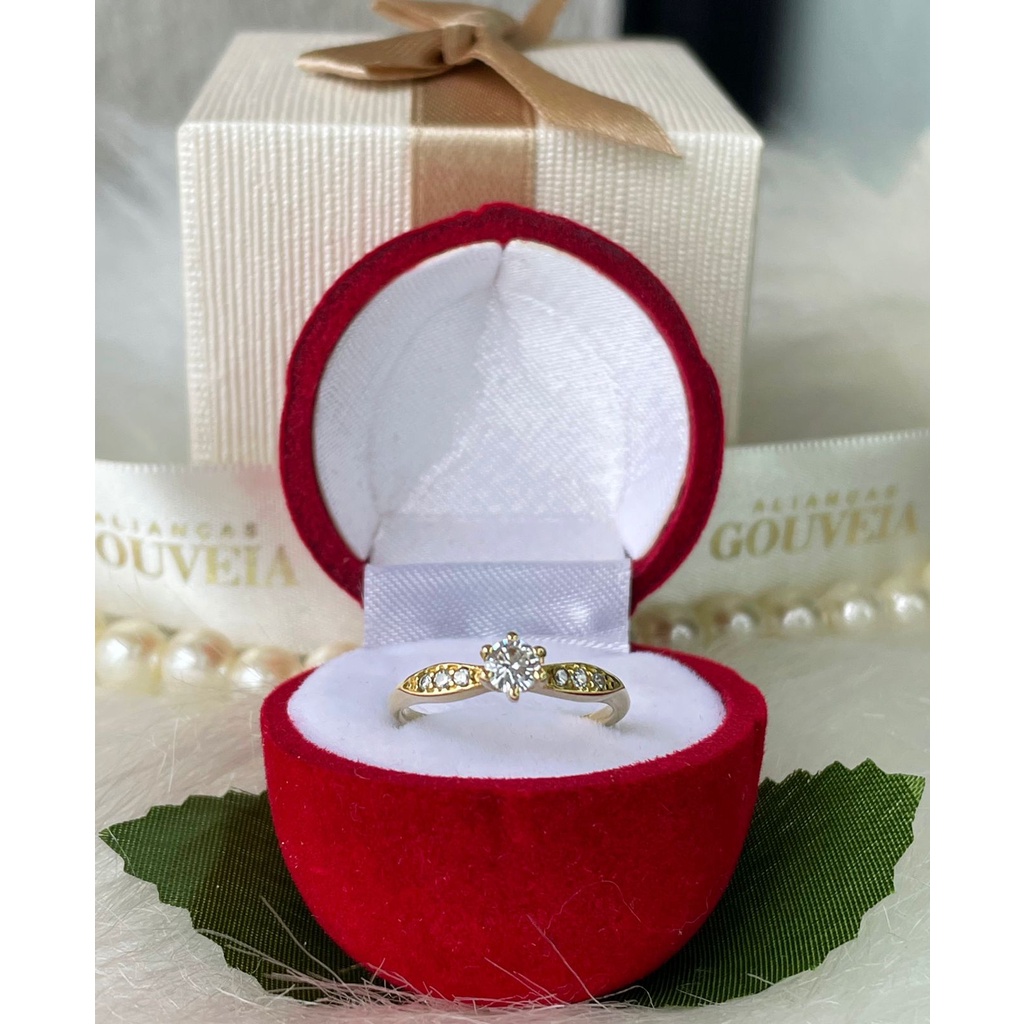 Anel Solitário de Moeda Antiga Paris