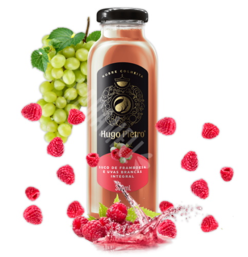 Suco de Framboesa e Uvas Brancas Integral – 