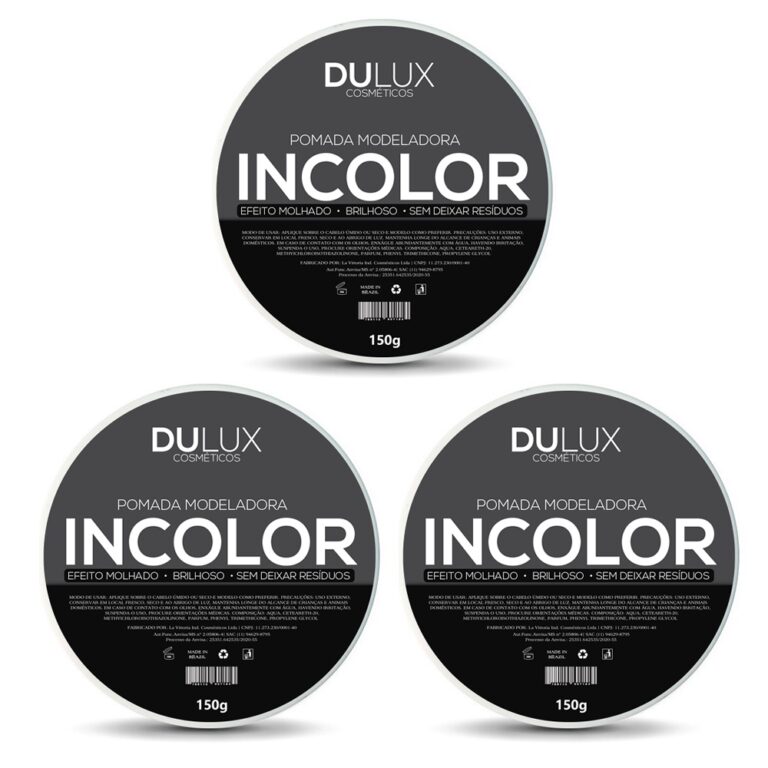03 Cera Modeladora Dulux Incolor 150g Cabelo e Bar