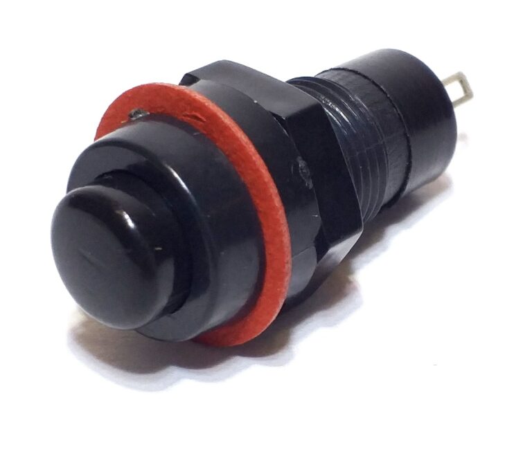 Kit 100 Botões de Pulso Preto 12V DS-213 PT 2 Ter