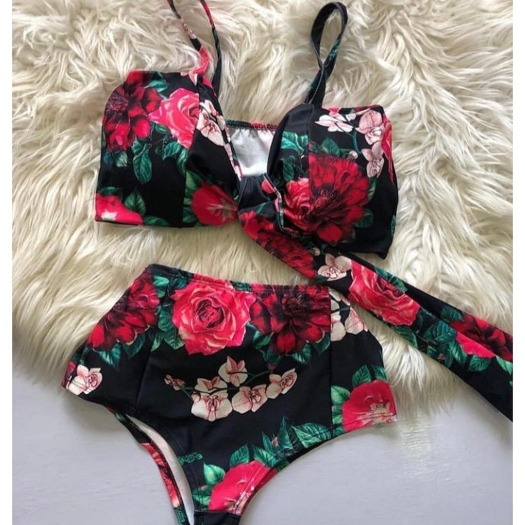 Biquíni Laço Cintura alta Estampado Promoção Hot Pants varias estampa modelo