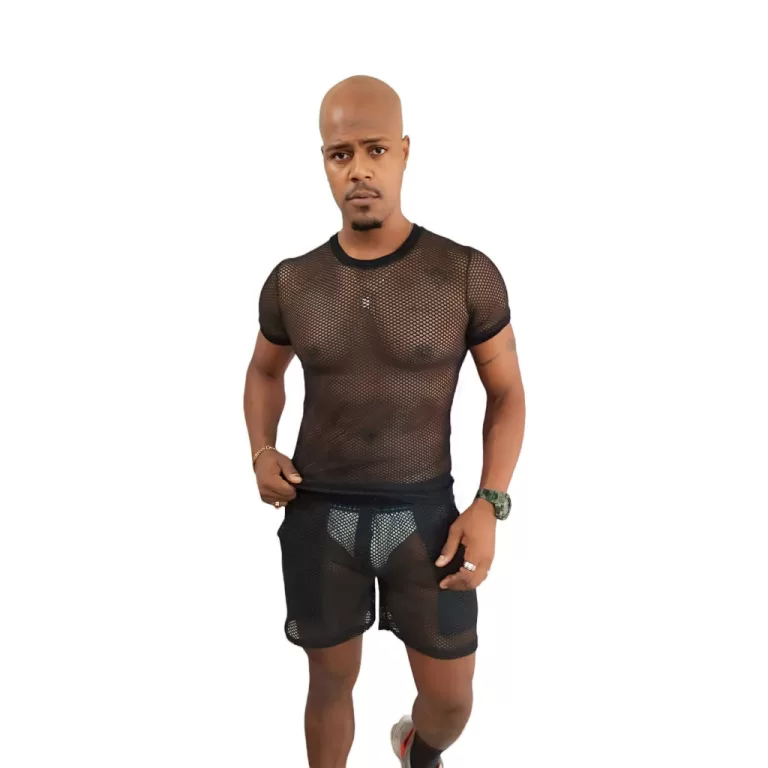 Conjunto Masculina de Arastão de TELA