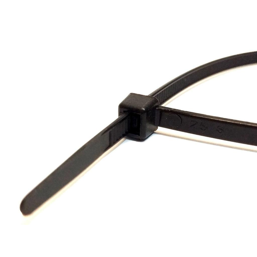 CINTA PLASTICA 28 CM ABRAÇADEIRA NYLON PRETA 1,3 X 4,9 X 280 MM 200 UNIDADES