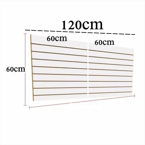 2 Painel Canaletado Mdf 18mm  60×60+canaletas