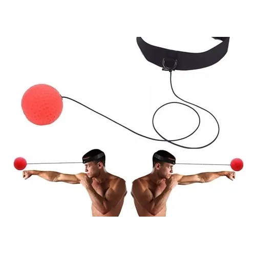 Bola Com Banda De Cabeça Treinamento Boxe Soco Mu