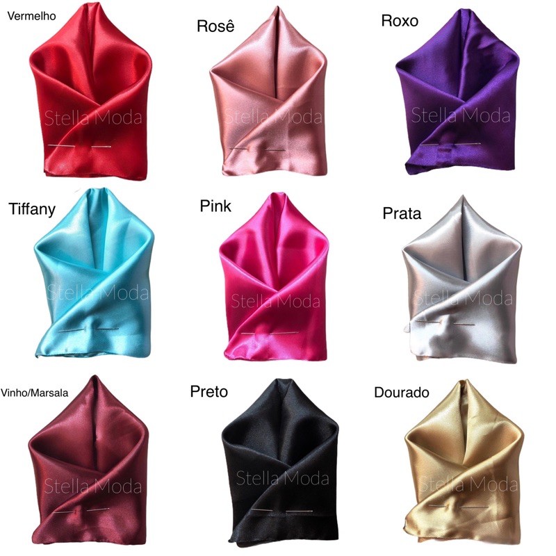 Lenço de bolso / Lenço para terno