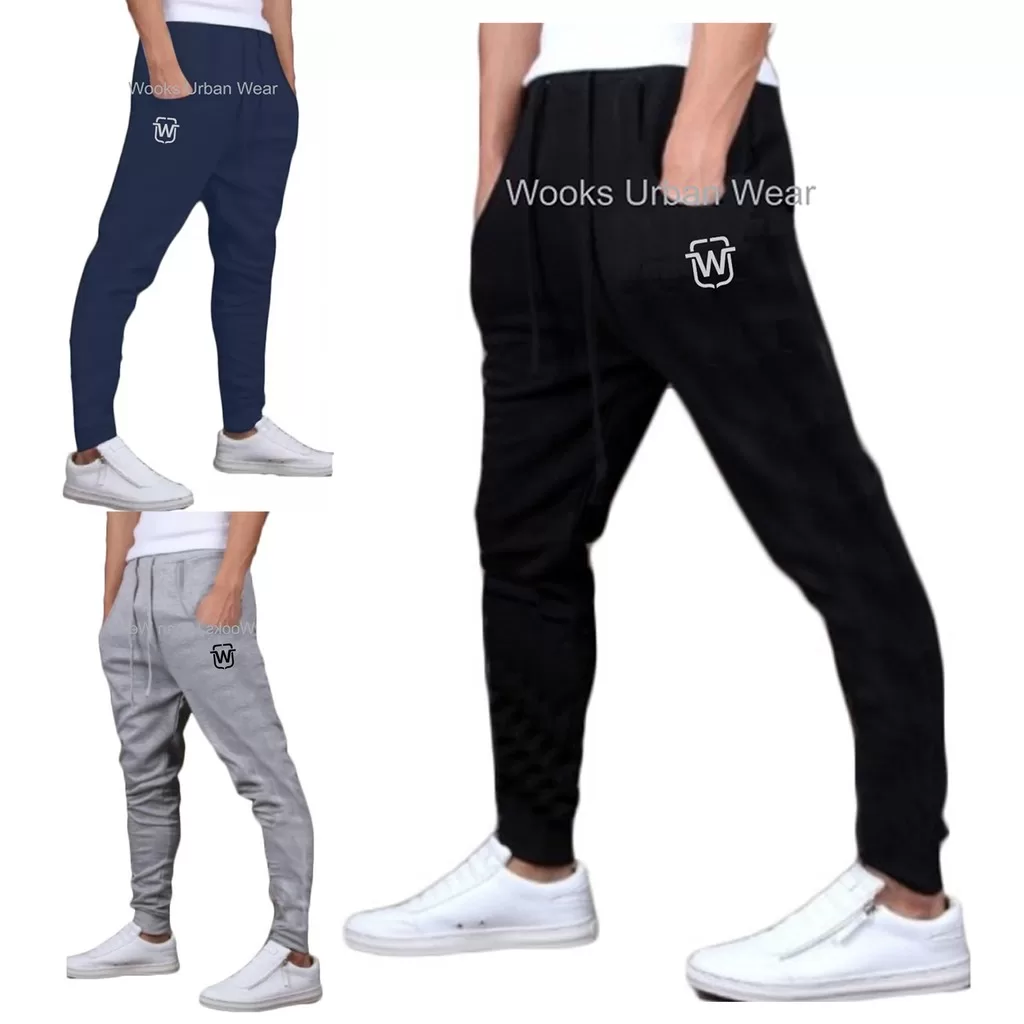 Calça Moletom Wooks Masculina Skinny Slim Sport Luxo Wm5