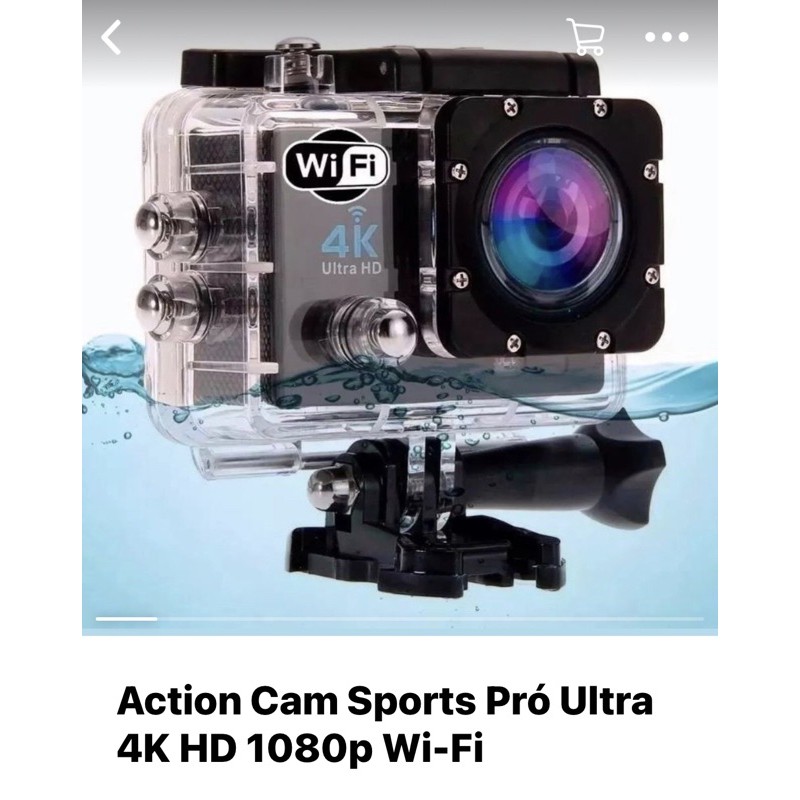 câmera action go cam pro sporte ultra 4K Wi-Fi 1080