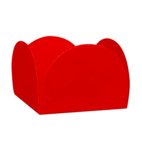 Forminha 4 Pétalas para Doces  Vermelho  50 unida