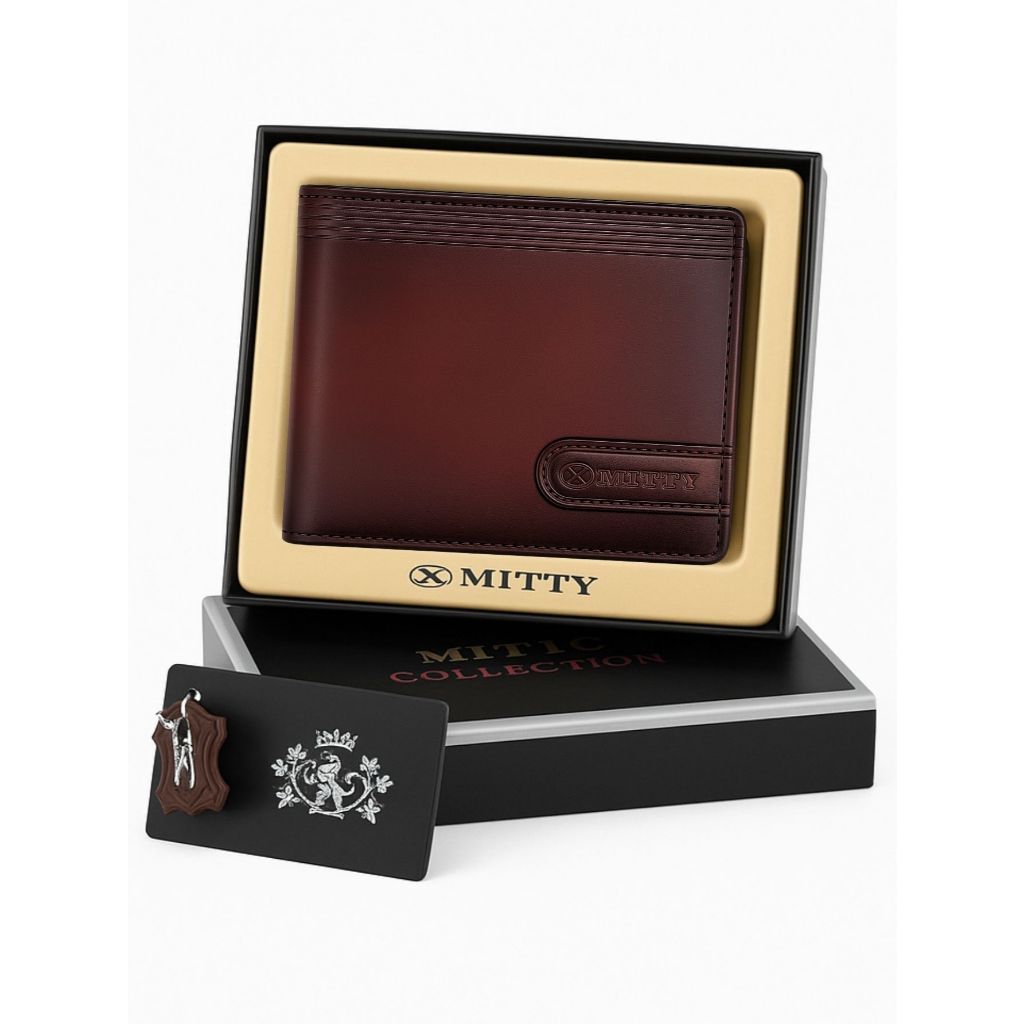 Carteira Masculina Premium Mini Pequena Mitty Collezione Original em Couro Legítimo Toscani M0R com
