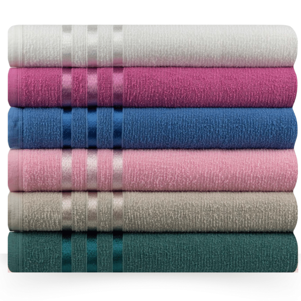 Kit 4pçs Toalha de Rosto 100% Algodão 45x60cm Alta Absorção – Coleção Especial Jade