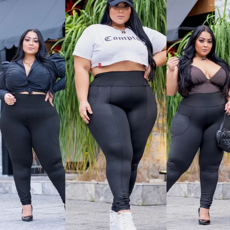 Calça Legging Feminina Suplex Grosso Cós Alto do