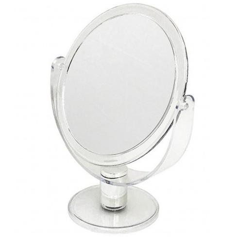 Espelho de Maquiagem Oval Aumenta 3x Acrílico