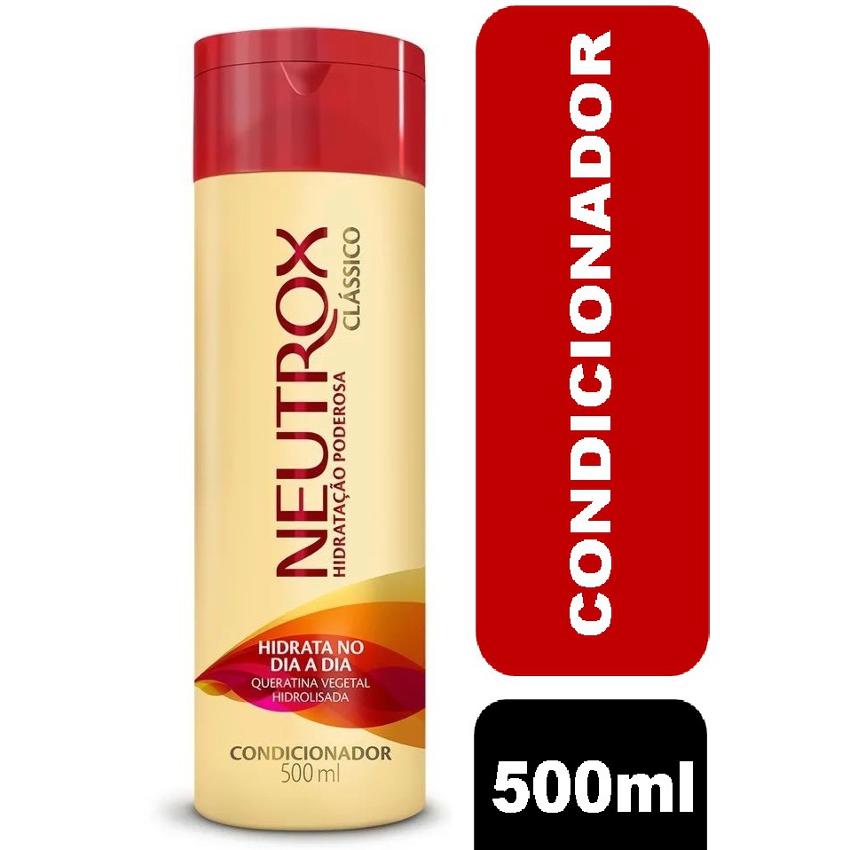 Condicionador Neutrox Hidra Brilho 500ml Nova Embalagem