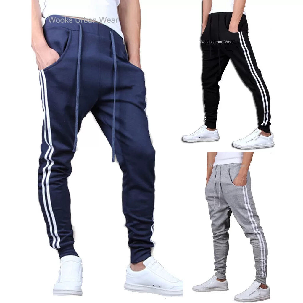 KIT 03 Calças Moleton Masculina E Feminino Saruel Skinny M1