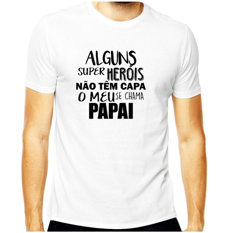 Camiseta Babylook Dia dos Pais Super Herói Nem to