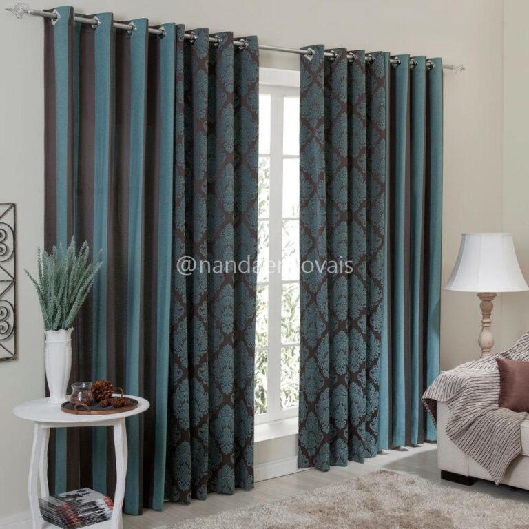 Cortina Duo Jacquard Semi Blackout 6,50m Larg. X 2