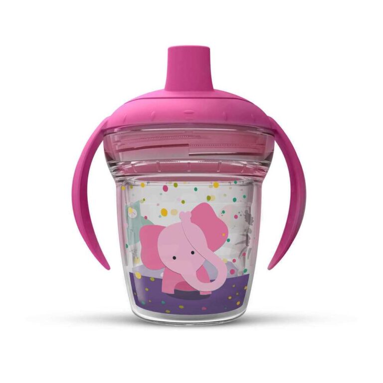 Copo Infantil de Transição Elefante Rosa 170 ml 