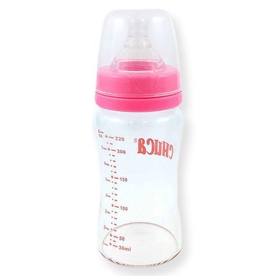 MAMADEIRA VIDRO BICO SILICONE CHUCA BABY  – 