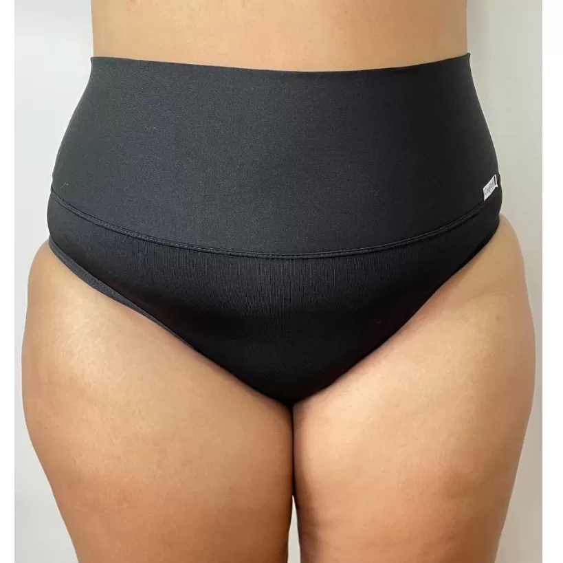 Kit 2 Calcinhas Cinta Modeladora Plus Size Cintura Alta Conforto Lingerie