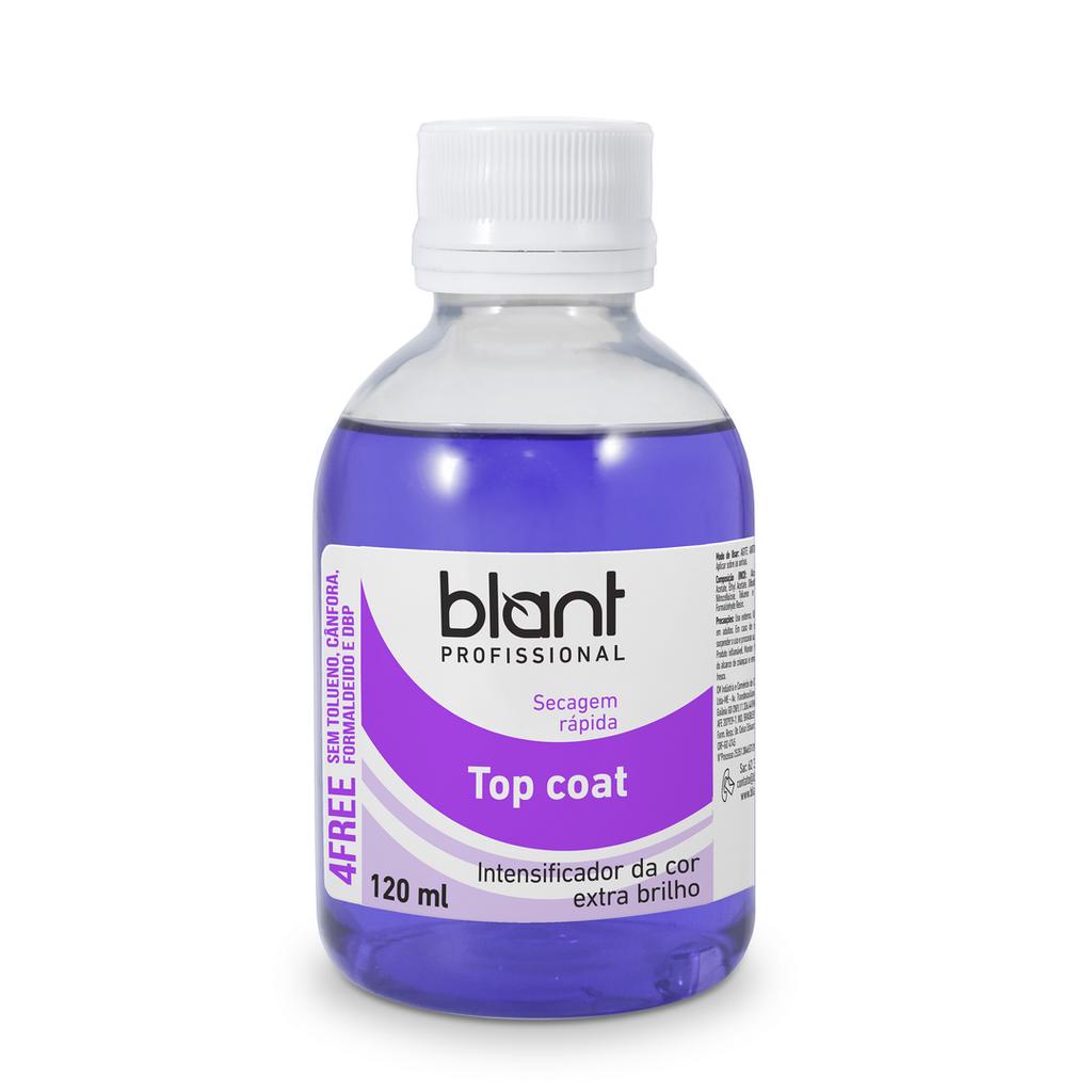 Top Coat Intensificador de Cor Profissional 120ml Blant Base Unhas Cobertura Esmalte Grande Manicure