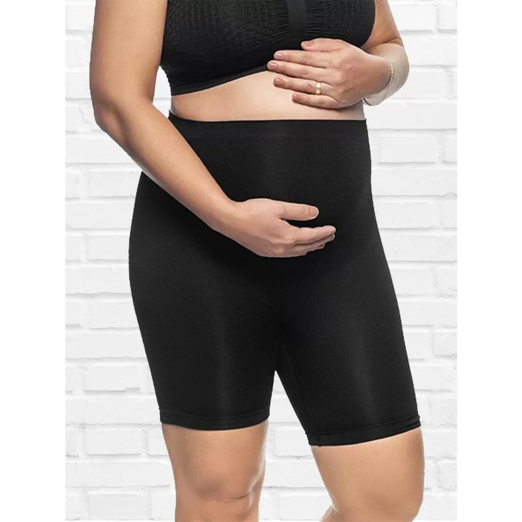 Bermuda Feminina Short Adulto Calcinha Boxer Gestante Grávida Anatomica Confortável