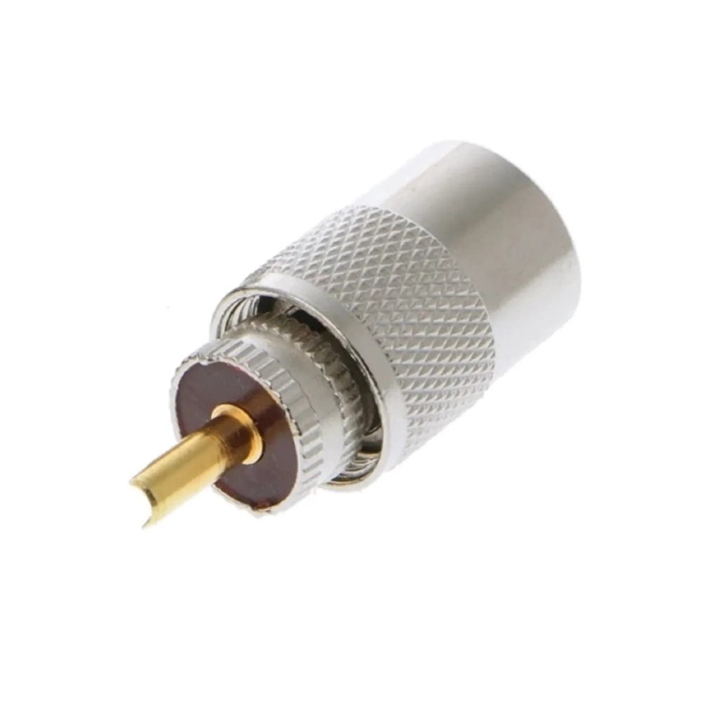 Conector Uhf Macho Cabo Rg213 c/ Redutor fixo Rg58 Vhf Uhf Dual PX PY BASE CAMINHÃO ONIBUS VAN JEEP