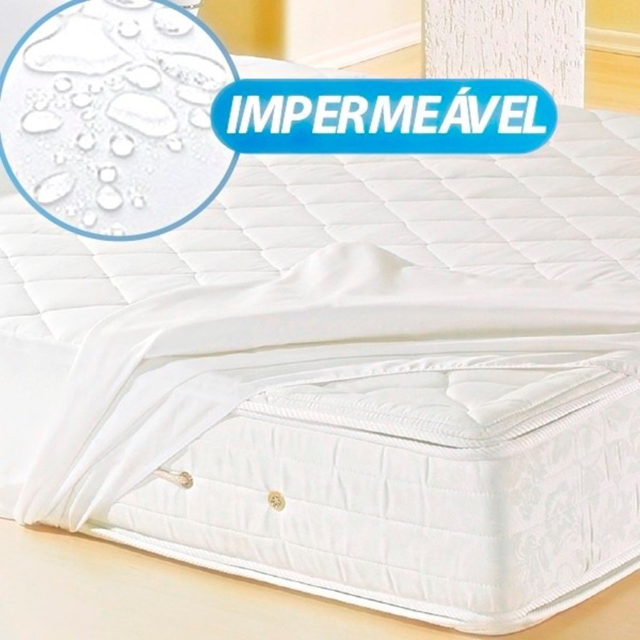 Capa Para Colchão Casal Padrão Box Impermeável