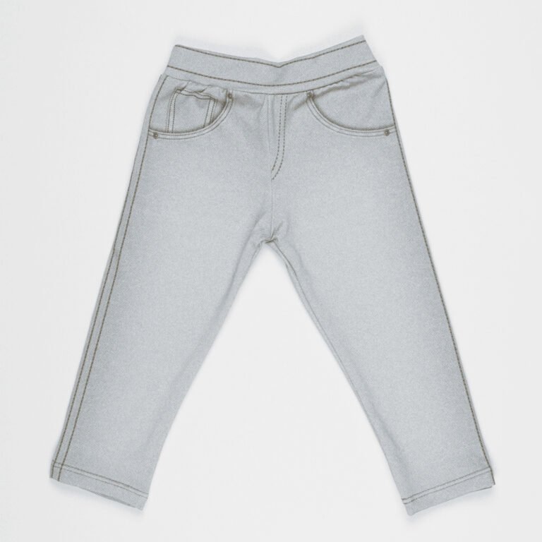 Calça Fake Jeans Bebê e Infantil Cinza MiniBoo P