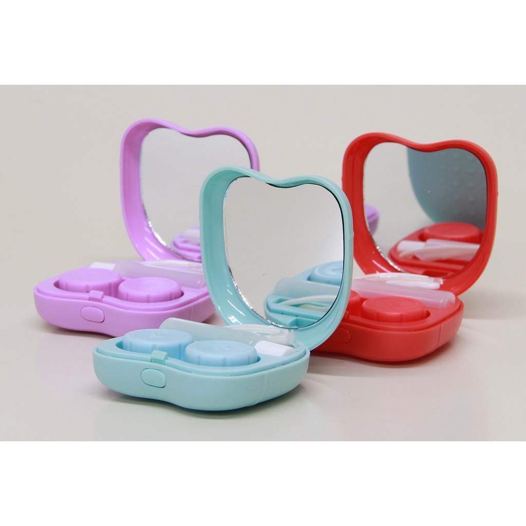 Estojo case com Espelho para Lentes de Contato