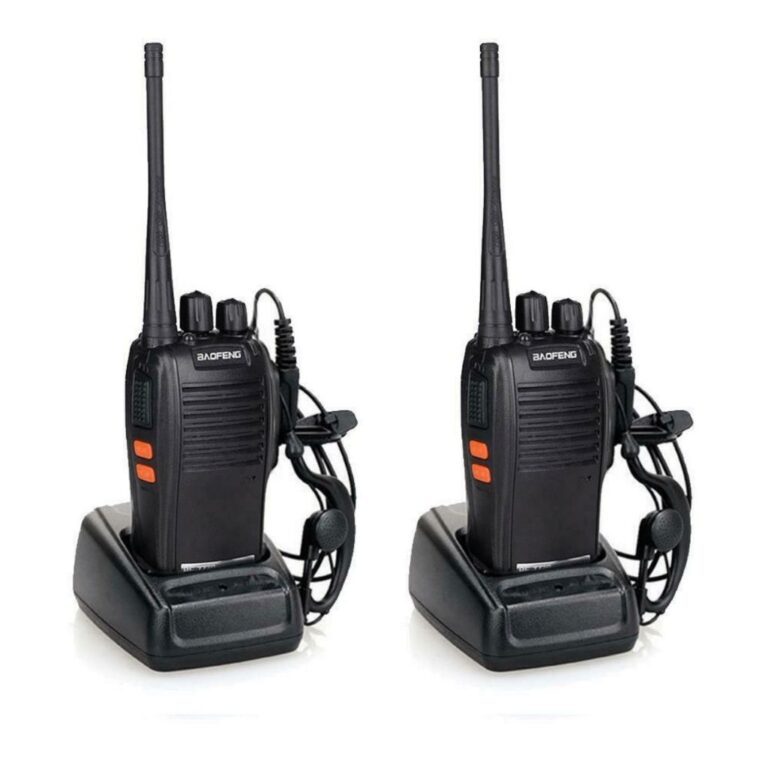 Kit 2 Rádio Comunicador Walk Talk Baofeng 777s co