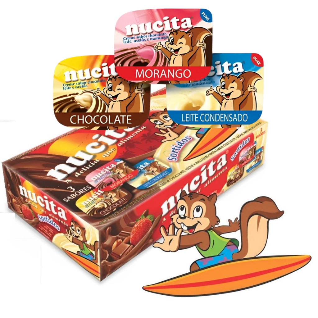 Nucita Sortidos 3 Sabores 10g C/48 Unidades Nucita