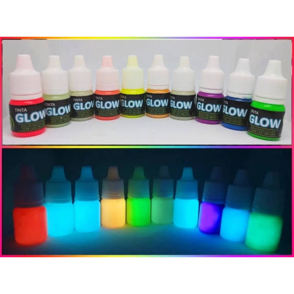 Tinta Glow Corion 5ml p/ Ponteiros e Quadrantes de Relógio  Brilha no Escuro (Grau Profissional)
