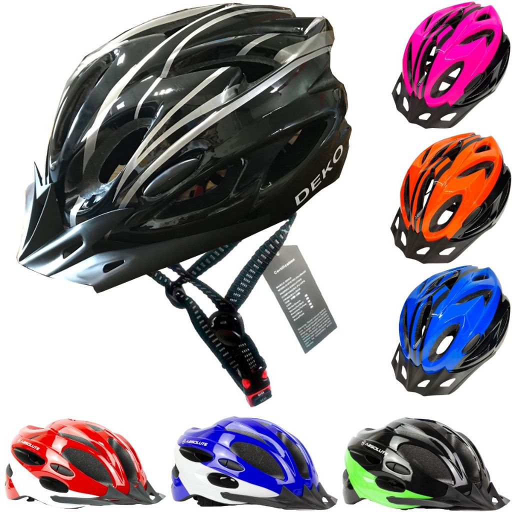Capacete Ciclismo [M/G] com LED Traseiro + Viseira Ajuste Regulagem Bicicleta Adulto Bike Urbano/MTB