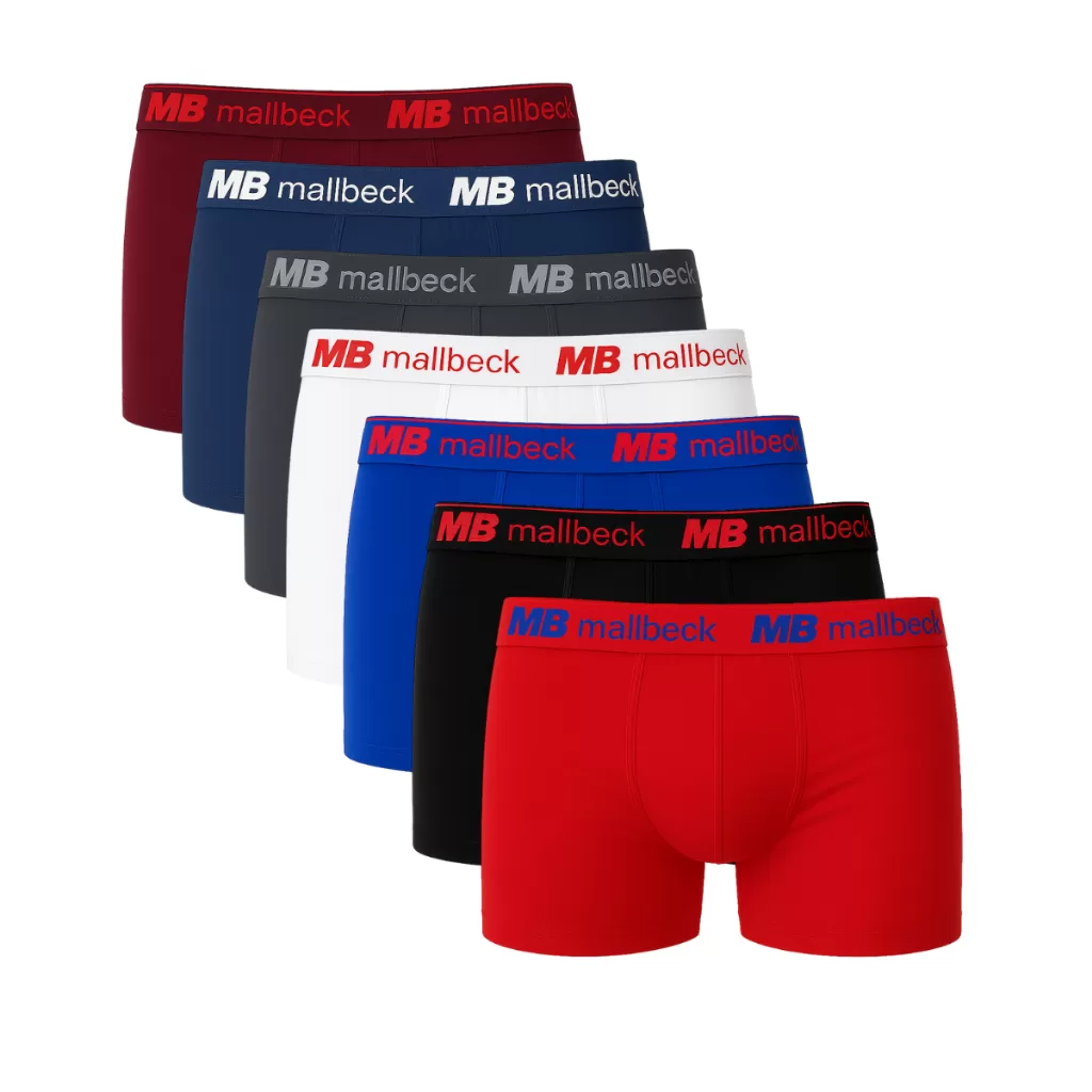kit 10 Cuecas Boxer Microfibra Original Adulto MALLBECK