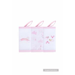 KIT BABETE PAPIZINHA ESTAMPA ROSA VARIADAS COM AL�
