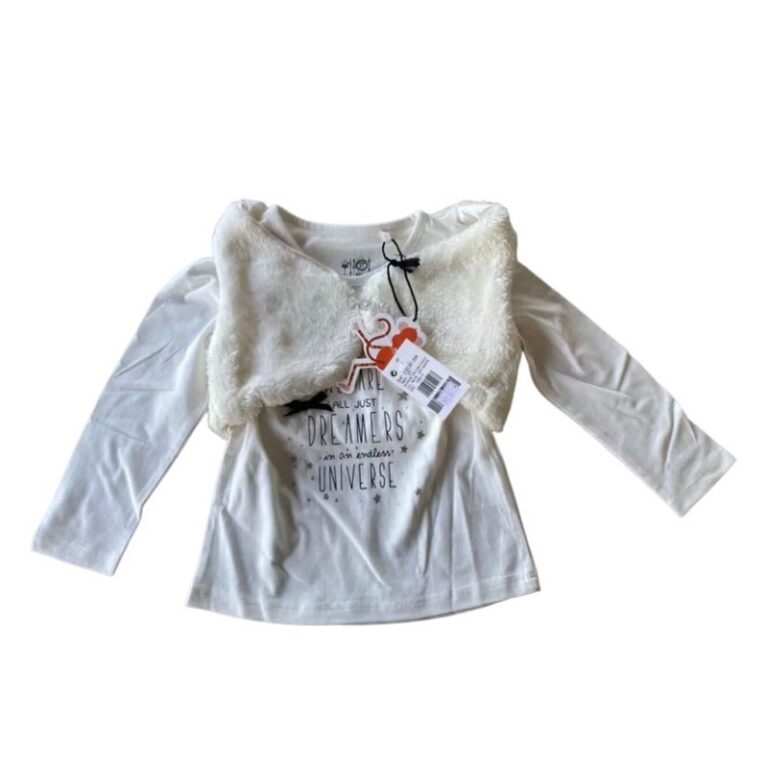Blusa Manga Longa + Colete – Tip Top 2 anos