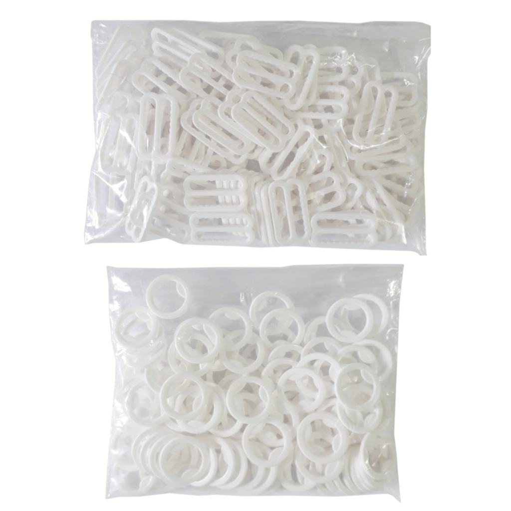 Regulador 17 Mm E Argolas 13 Mm Para Biquínis Calcinhas 200 Unidades