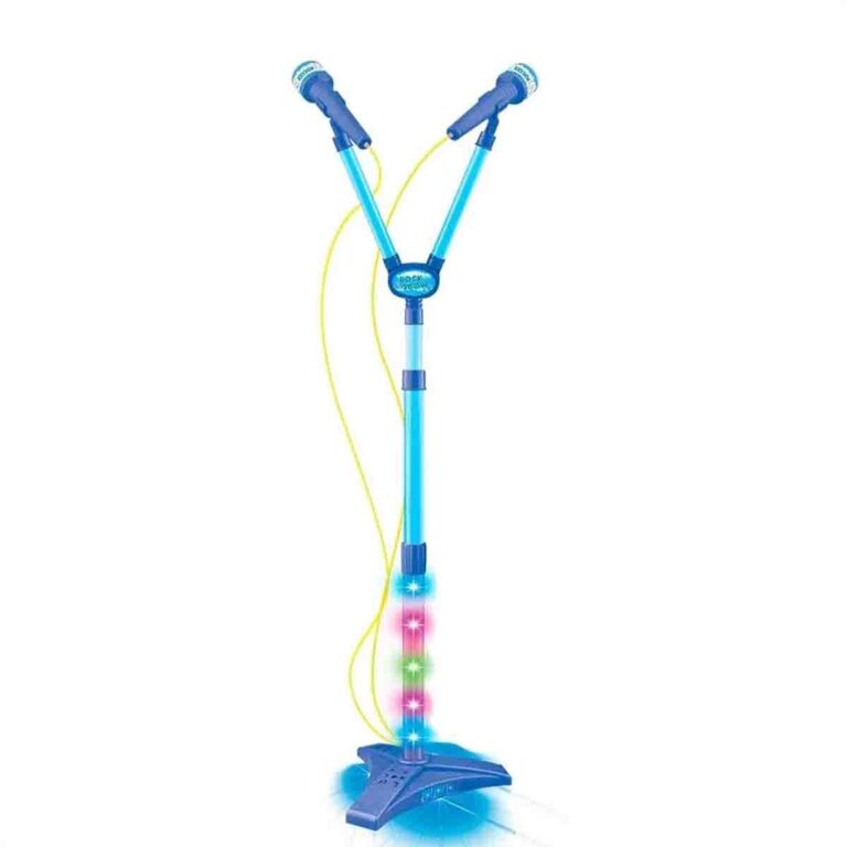 Microfone Infantil Duplo Rockshow Music Mp3 Luz Am