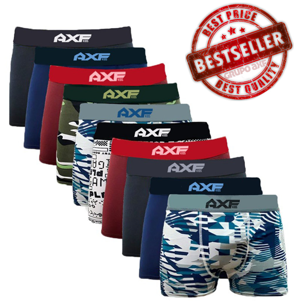 Kit 5 Cuecas Masculinas Box Boxer Laycra
