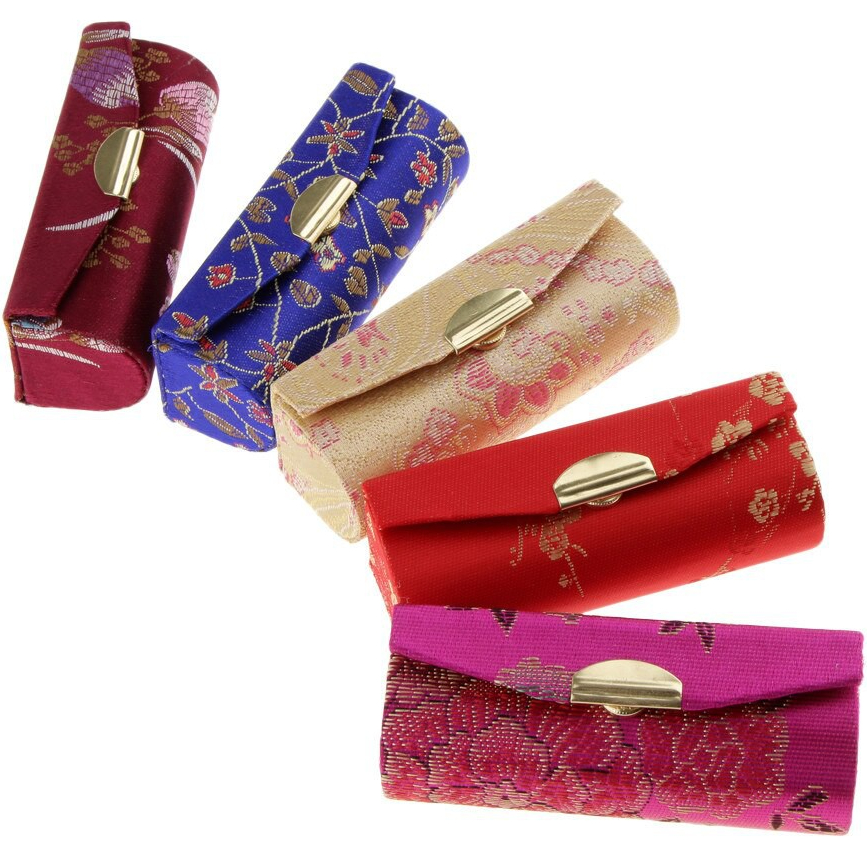 Porta Batom Maquiagem Make Com Espelho Prático Portátil Luxo