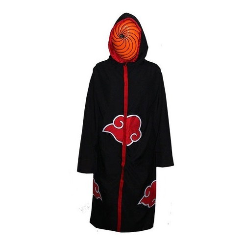 Cosplay Naruto Manto Akatsuki Tobi Kunai Mascara A