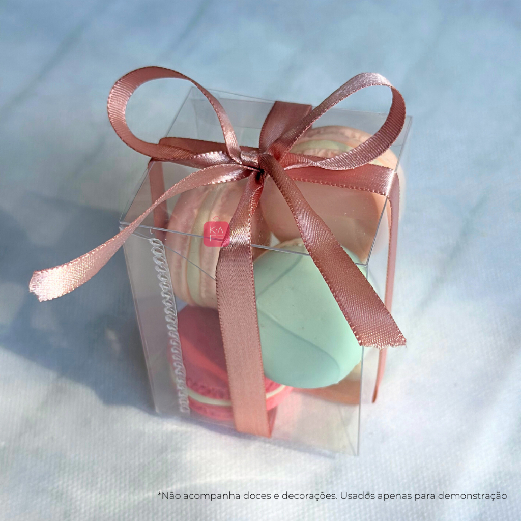 Caixa de Acetato Transparente Ref 60 5,5x5x7cm Kafe Embalagens