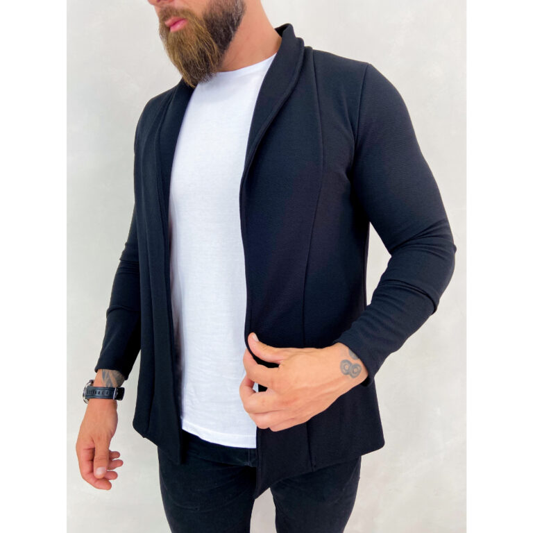 Cardigan Blazer Comprido Longo Masculino Casaco Ma