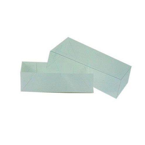 Caixa Base de Papel Tampa de Acetato Branca  CH00 