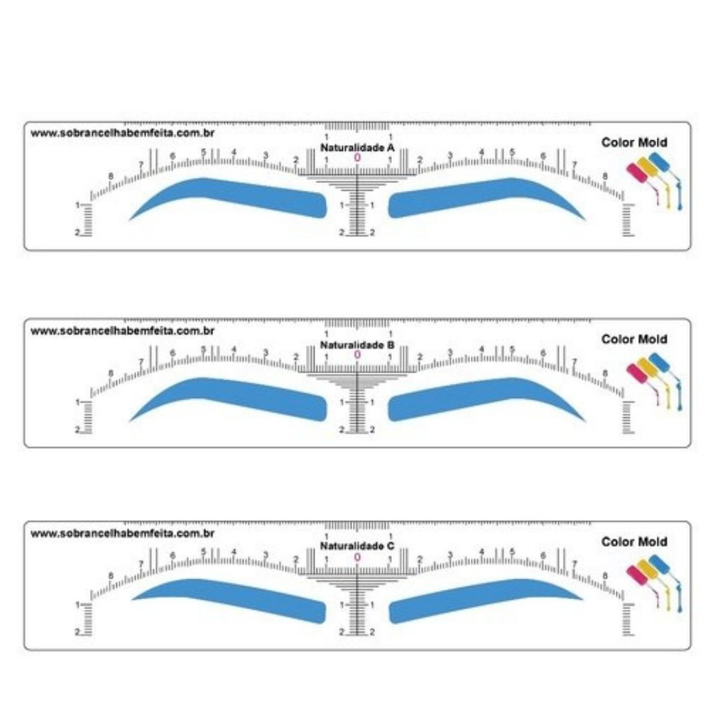 Adesivo Descartáveis Para Sobrancelhas C/30 10-A 10-B 10-C